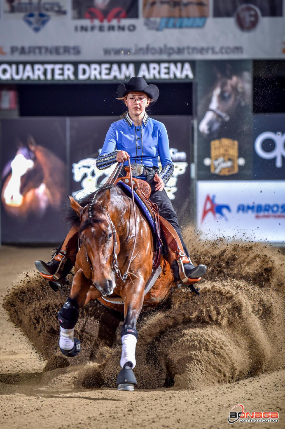 Futurity Cremona European Championship Anna-Maria Zehetbauer riding  SS Gunnafreezeya